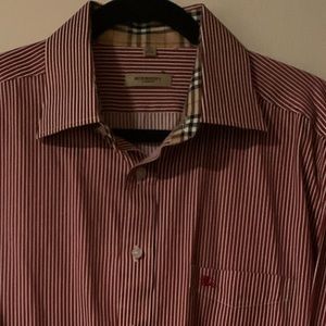 Burberry men dress button shirt